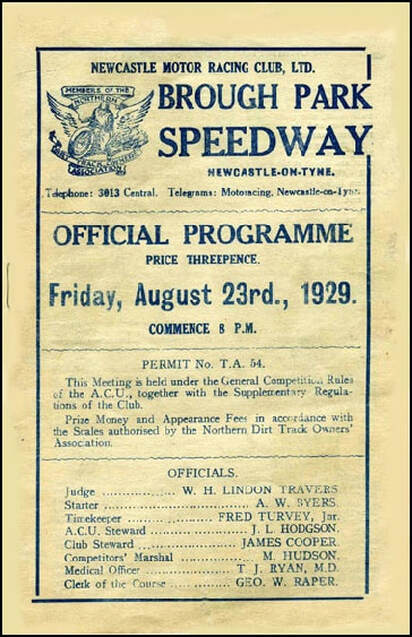 Newcastle 1929 to 2018 History of Speedway at Brough Park 